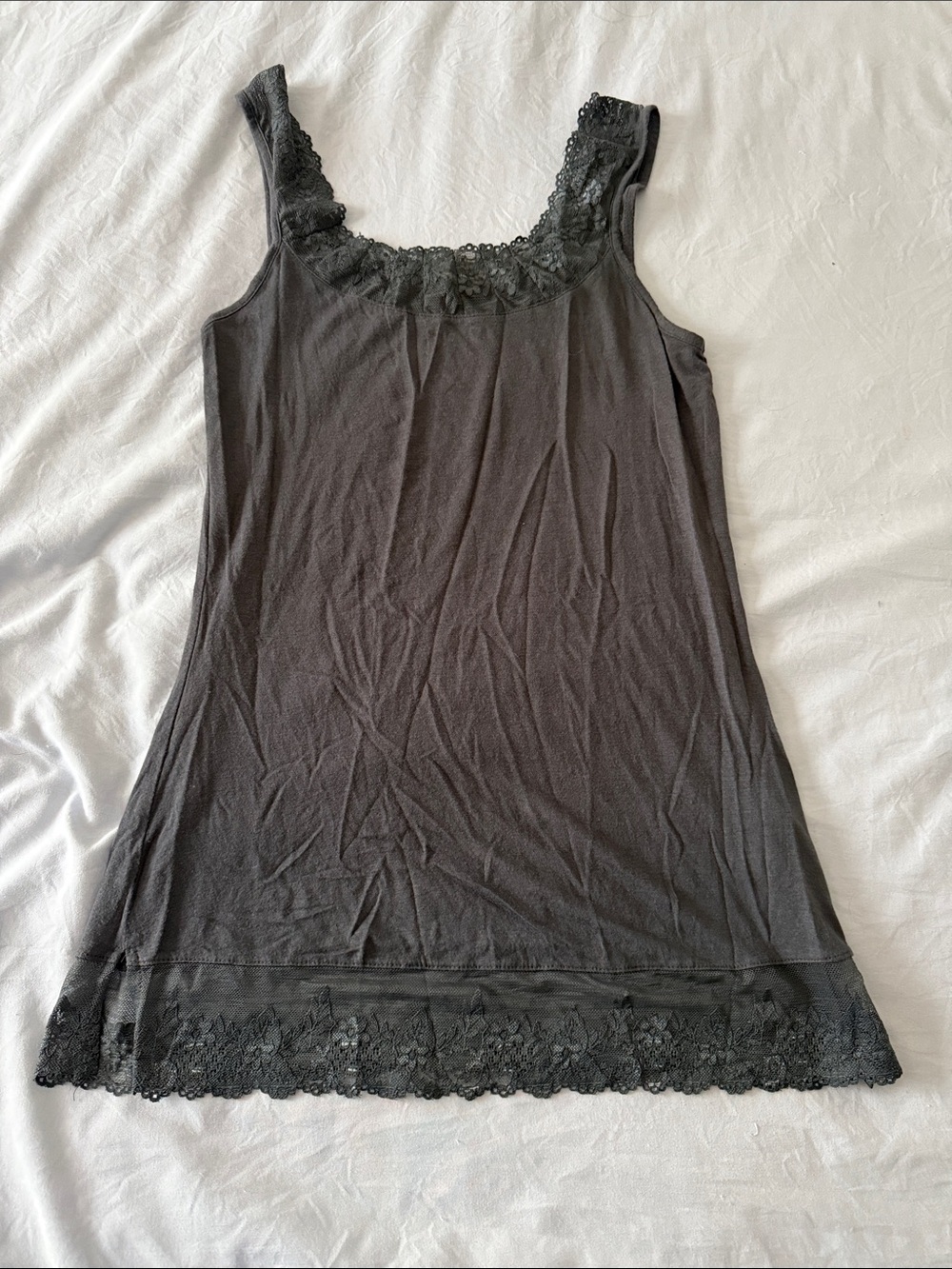 Cream Lace Tank